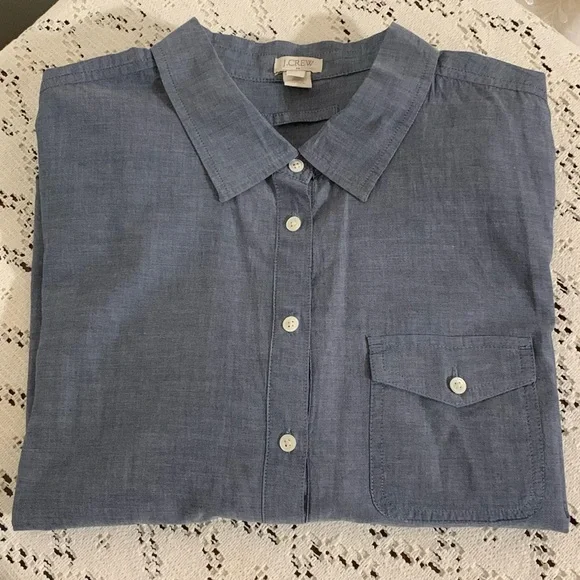 J. Crew Chambray Tunic Top - Picture 3 of 8